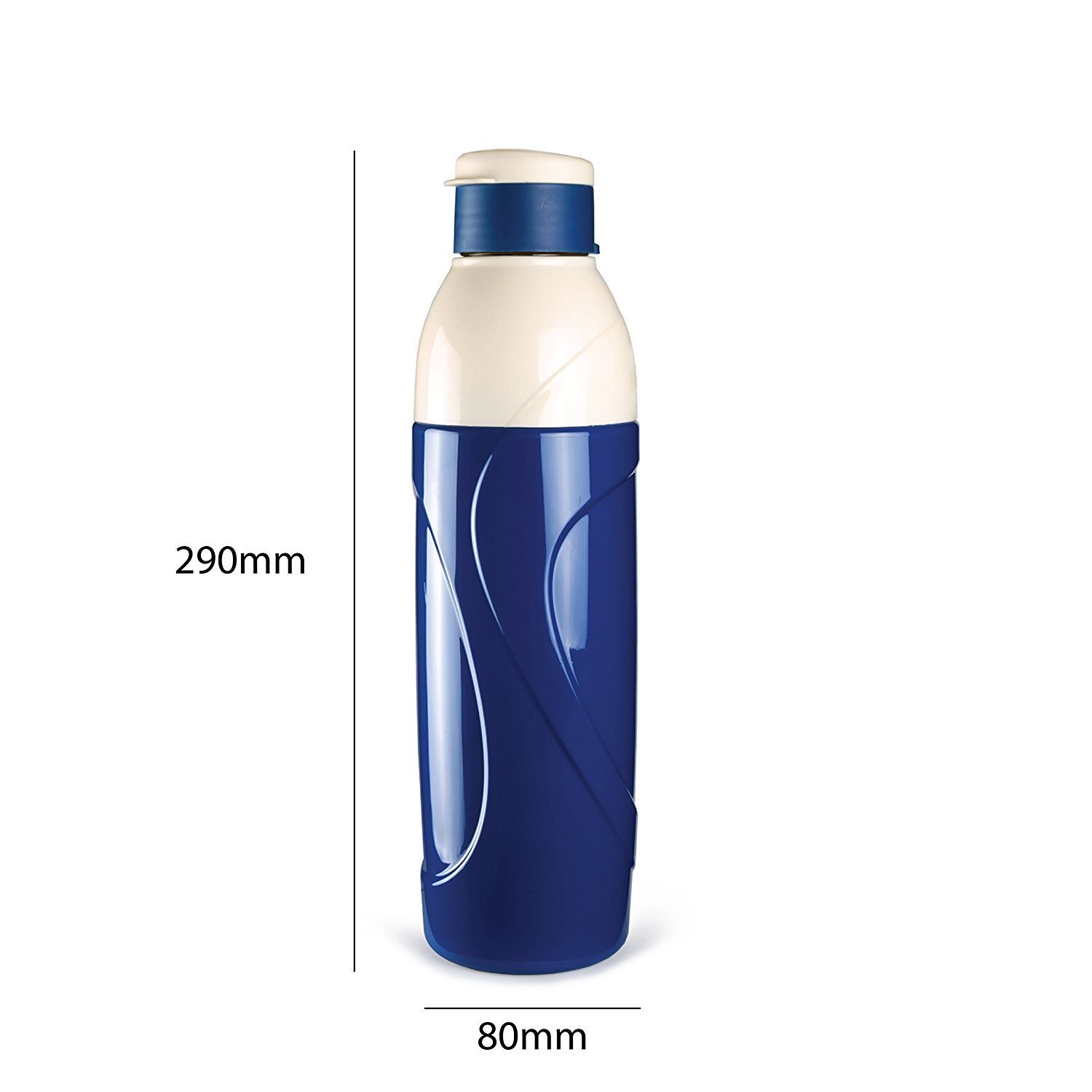Cello Puro Classic 900 - 24oz Insulated Plastic Water Bottle Set of 2 (730ml) - BPA Free, Leak Proof & Sweat Proof - Perfect for Gym, Hiking, Travel & Everyday Use