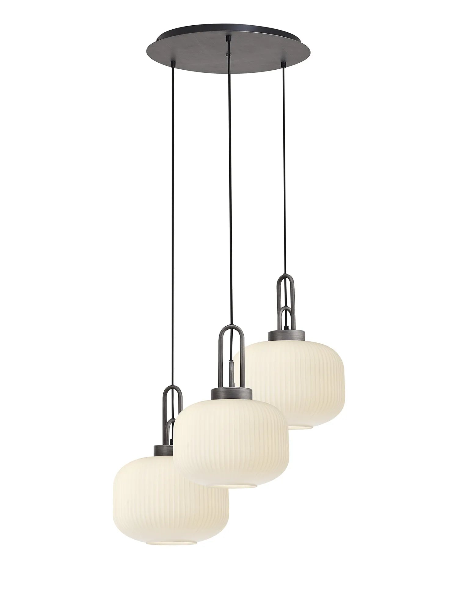 Stylish Cadiz 3-Light Cluster Pendant - Modern Ceiling Lighting Fixture for Dining Room, Kitchen Island & Living Room Decor