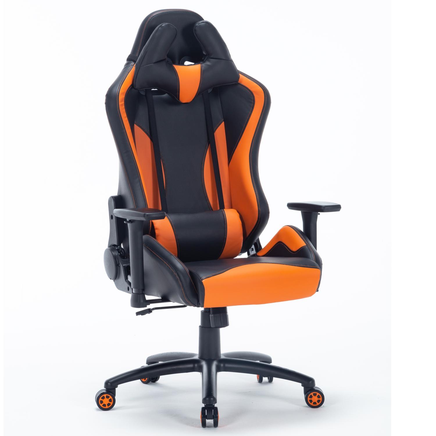 PRO X Series 6060 Ergonomic Gaming Chair - Black & Orange - High Back Racing Style with Lumbar Support for PC, Console & Office Use