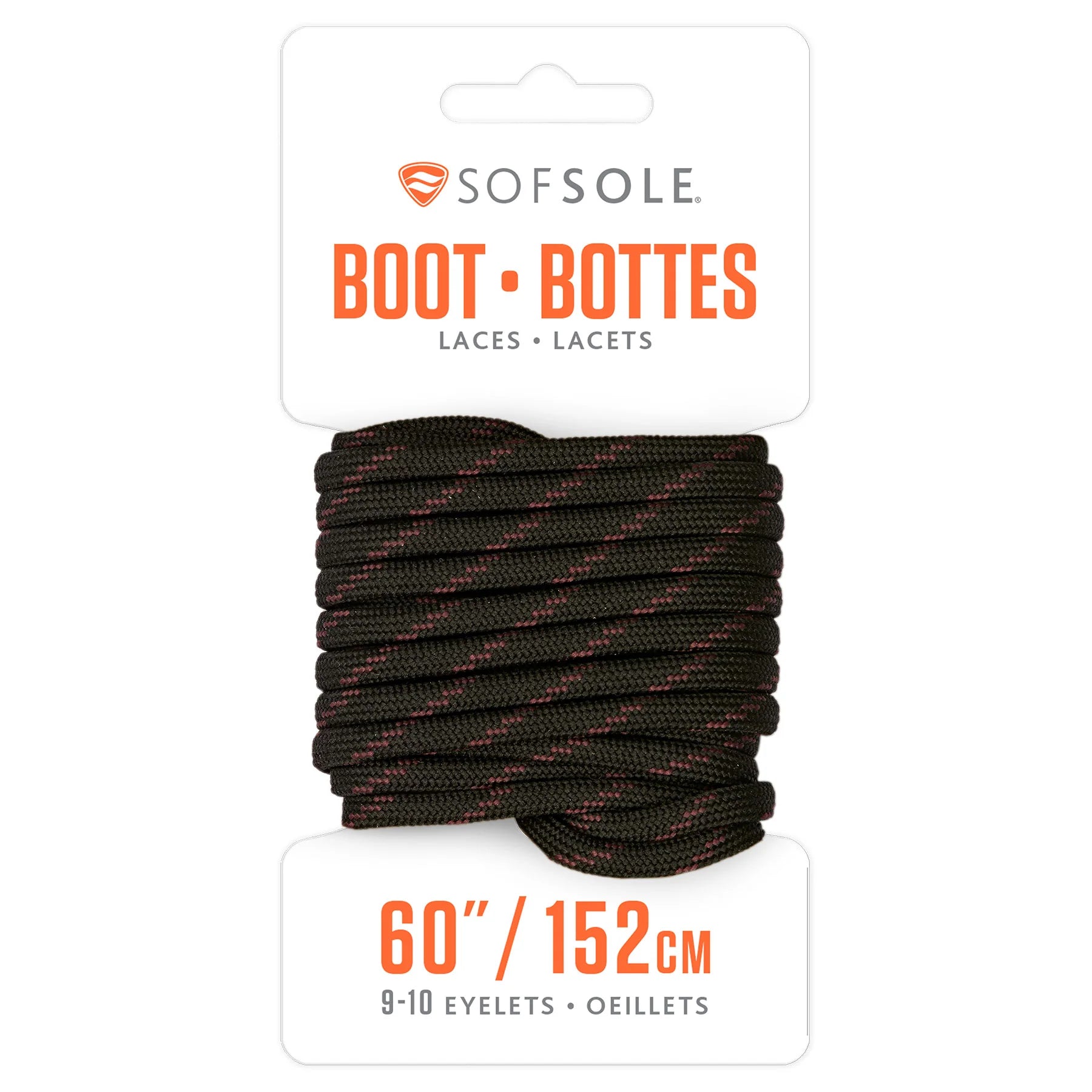 Durable Sofsole Boot Laces for Work & Hiking - Heavy Duty Shoelaces for Boots, Shoes & Outdoor Activities - Perfect for Construction, Military & Everyday Use