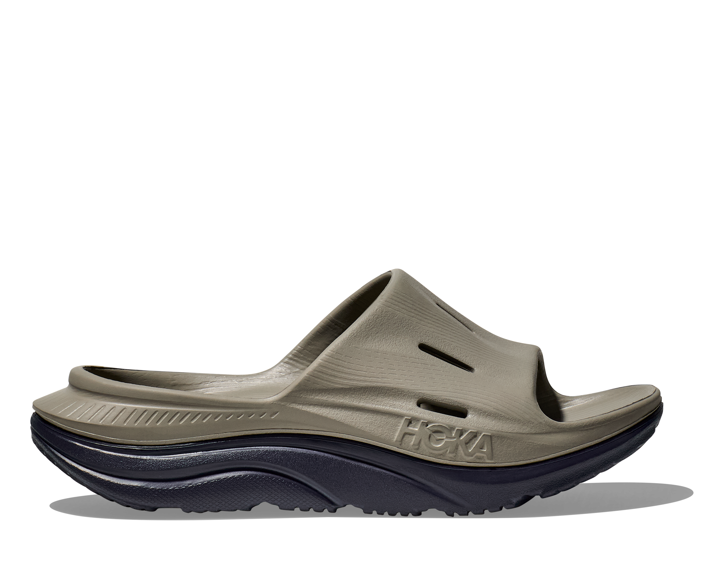 Unisex Ora Recovery Slide 3 Comfortable Sandals - Varsity Navy/Farro Color | Perfect for Post-Workout, Beach, and Casual Wear