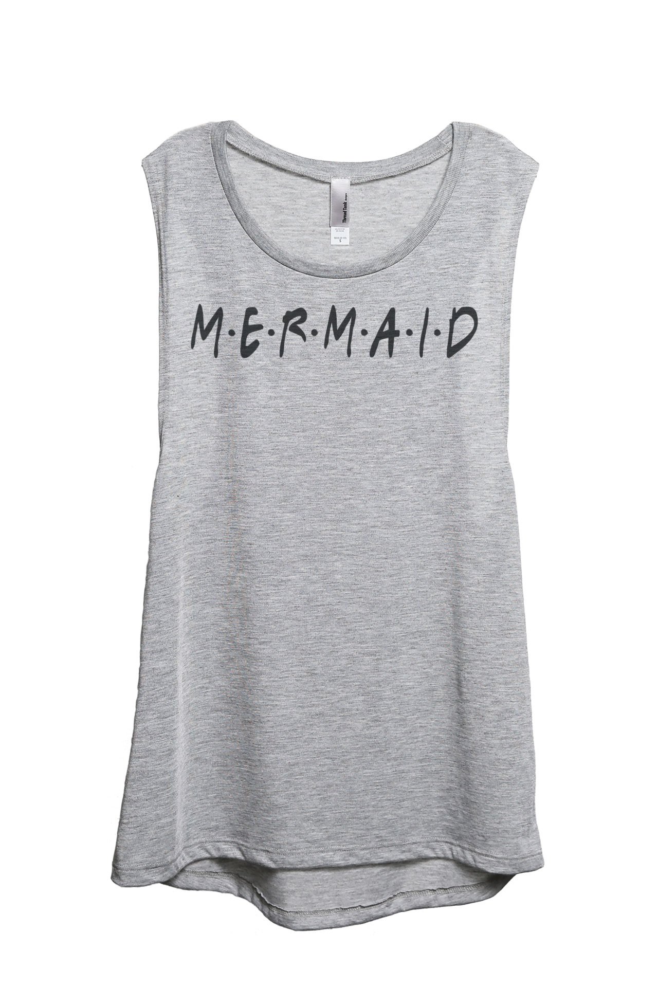 Mermaid Friends Women's Fashion Sleeveless Muscle Tank Top Tee - Trendy Workout & Summer Casual Wear for Gym, Yoga, Beach & Everyday Outfits