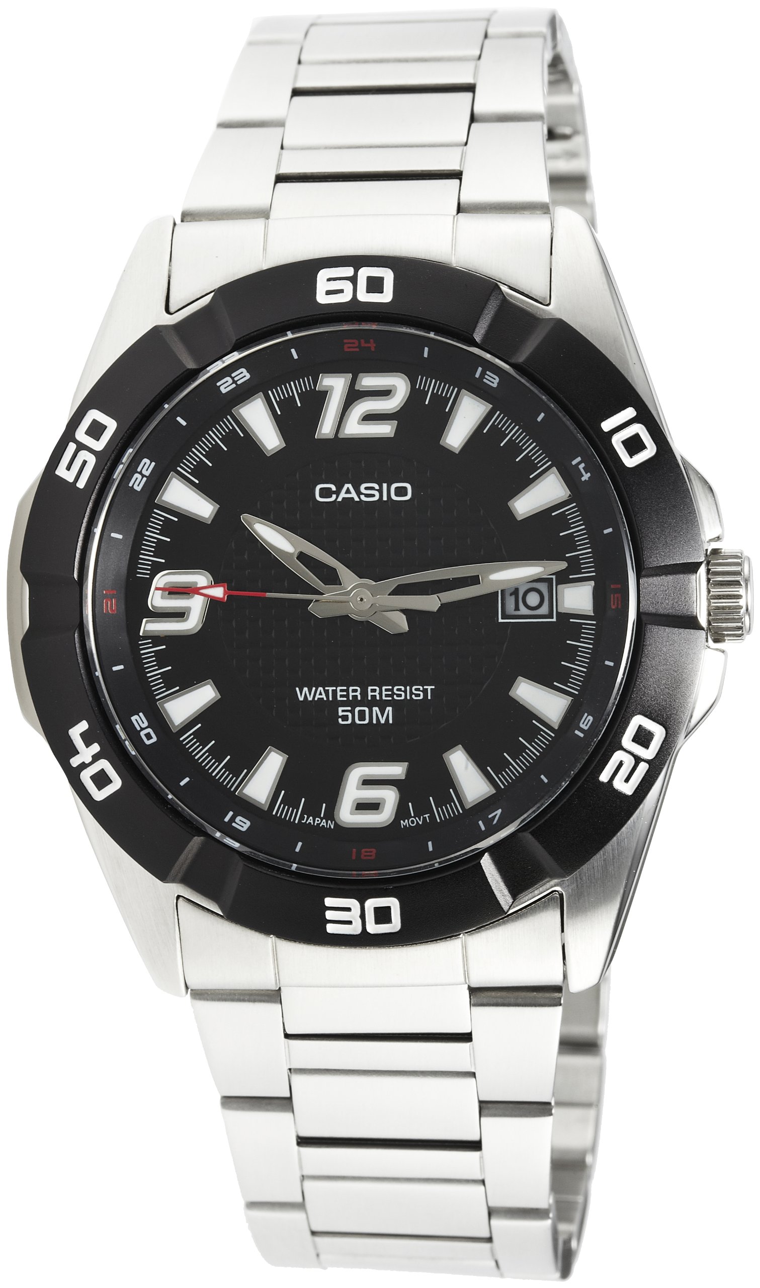 Casio Men's MTP-1292D-1AVDF Stainless Steel Watch - Classic Analog Quartz Timepiece for Business, Casual & Everyday Wear
