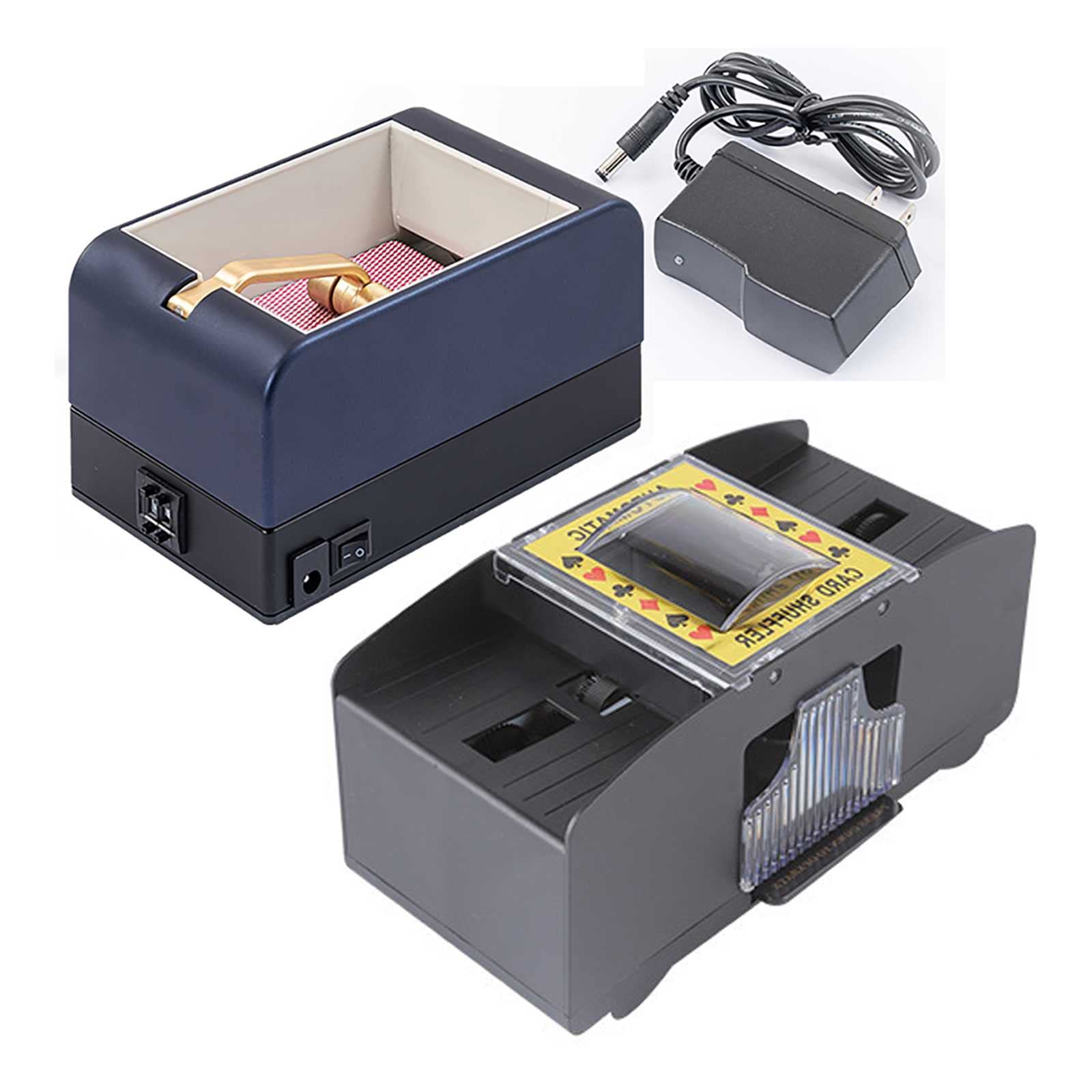 Automatic Playing Card Shuffler with Dealer - Electronic 2/4/6 Deck Battery Operated Poker Card Machine for Casino & Home Games | Perfect for Poker Nights, Blackjack, and Family Card Games