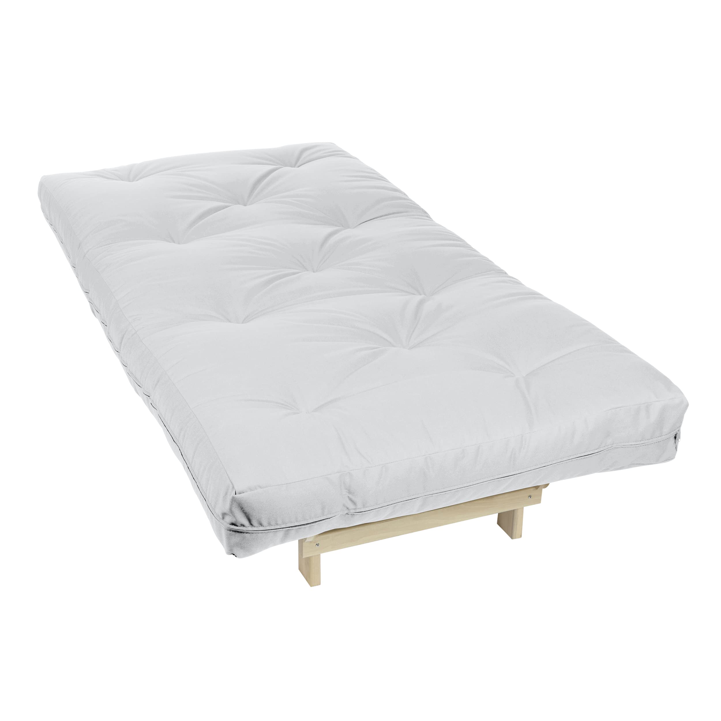 FUTON-4-MATTRESS Standard Twin Size Futon Mattress - Soft Cloud Suede Fabric - Perfect for Guest Beds, Dorm Rooms & Small Spaces