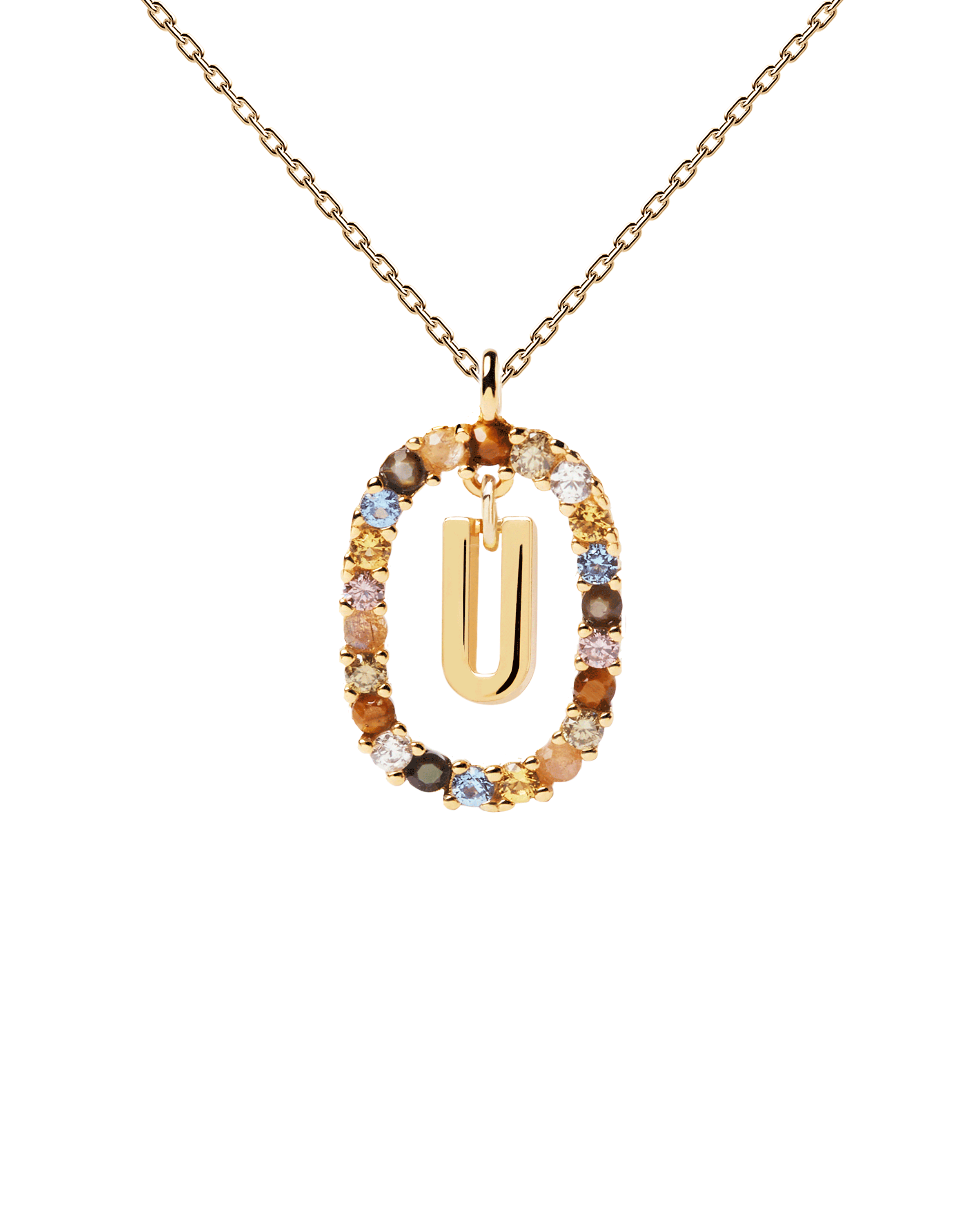 Letter U Necklace - Personalized Initial Jewelry for Women, Sterling Silver or Gold Plated, Dainty Pendant Necklace - Perfect Gift for Birthday, Anniversary, Graduation