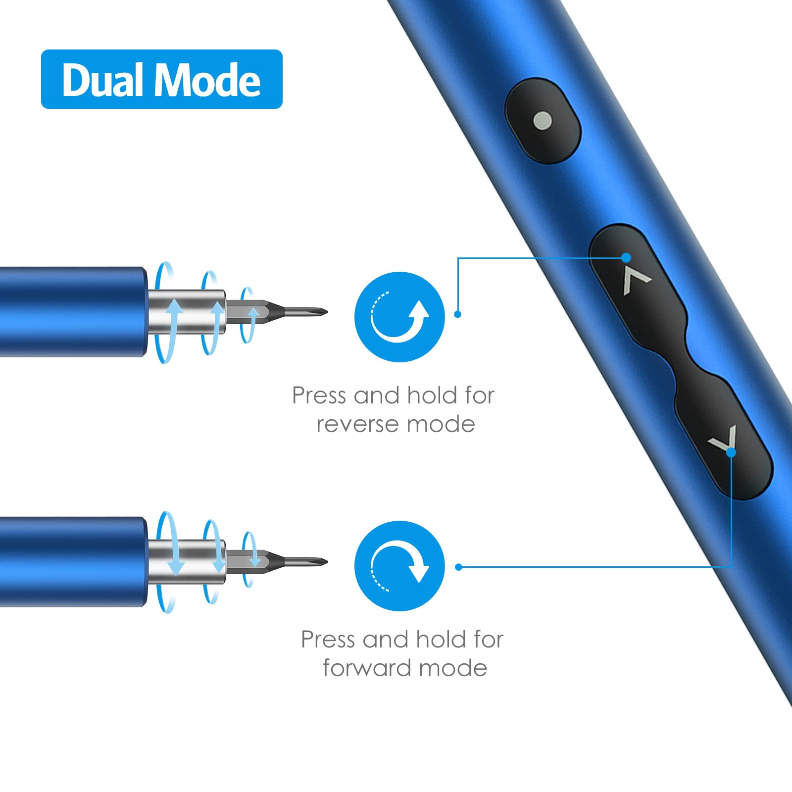 AMIR 28-in-1 Rechargeable Electric Screwdriver Set with Magnetic Bits & LED Light - Portable Power Tool for PC Building, Laptop Repair, Watch Maintenance, Electronics DIY - Perfect for Home Workshop & Professional Technicians