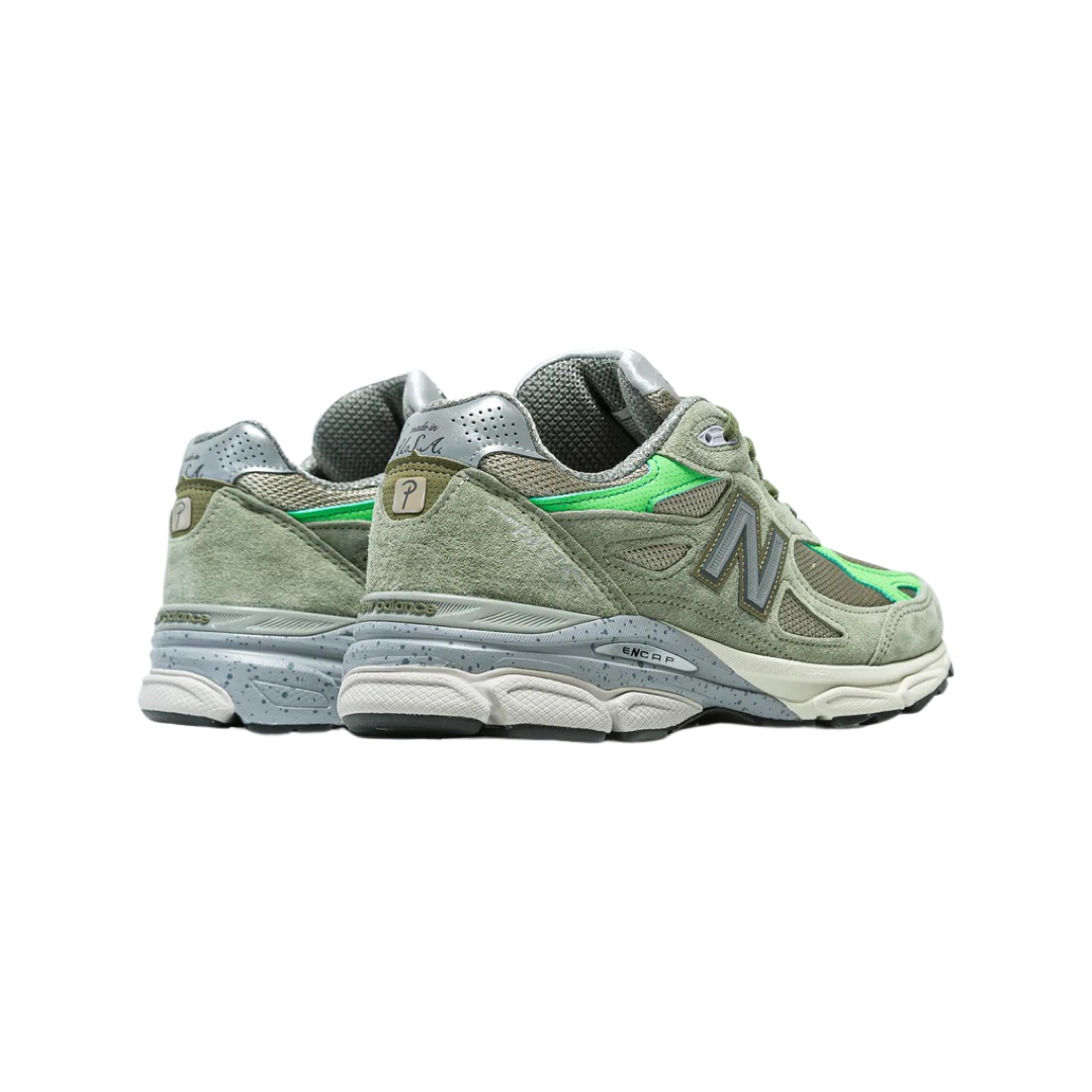 New Balance Patta x 990v3 Sneakers - Olive Green Men's Running Shoes for Jogging & Casual Wear | Limited Edition Collaboration