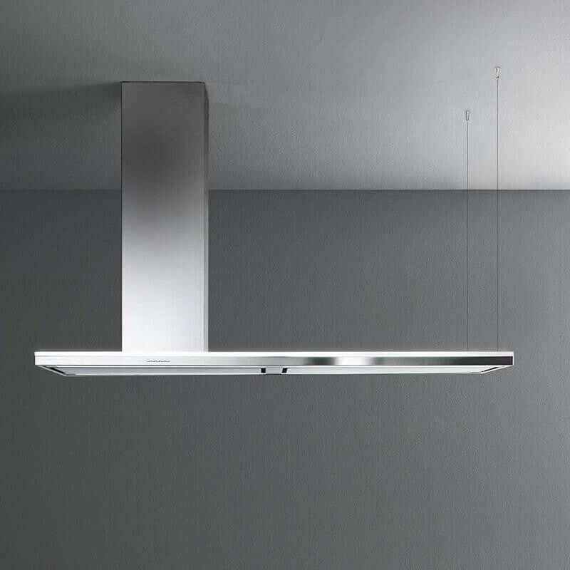 Falmec Lumen Isola 70 Inch Stainless Steel Island Mount Range Hood - Professional Kitchen Ventilation for Modern Homes (FDLUM70I5SS) | Perfect for Open Concept Kitchens and Cooking Areas