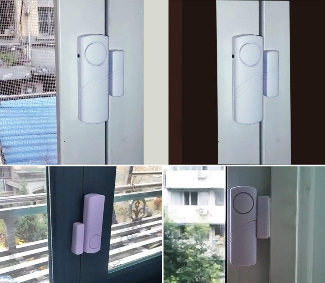 12 Pack Door Window Alarm - Wireless Magnetic Sensor Anti-Theft Burglar Alarm for Home Security | Easy DIY Installation for Apartments, Vacation Homes & Offices