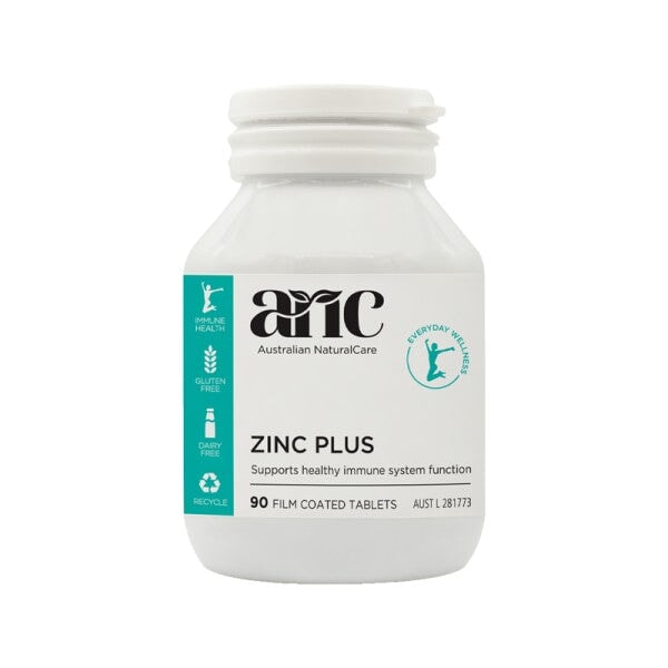 Australian Natural Care Zinc 90 Tablets - Immune Support & Skin Health Supplement | Daily Wellness for Adults & Kids | Perfect for Cold Season & Active Lifestyles