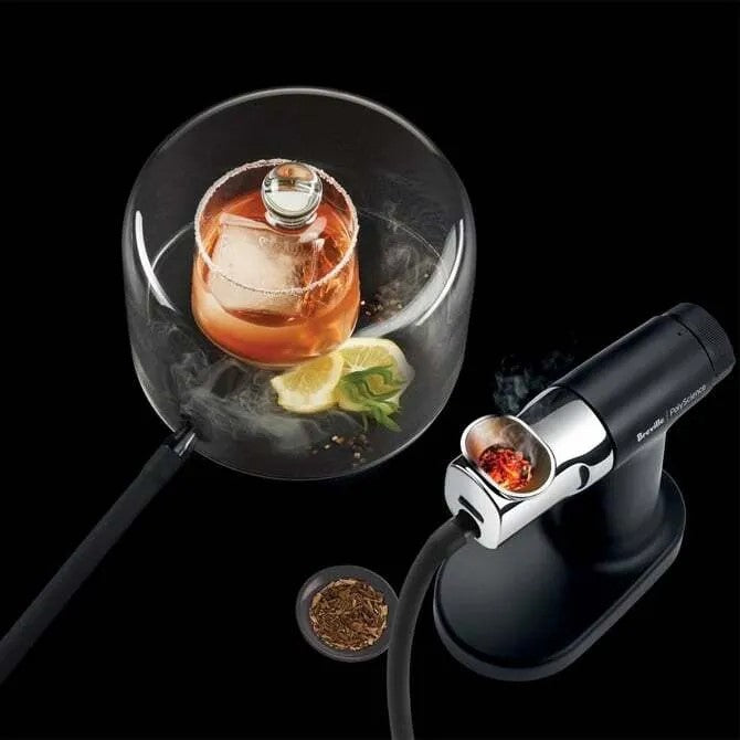 Breville Commercial Smoking Gun Pro Cloche - Premium Handheld Food Smoker for Cocktails, Desserts & Meats - Perfect for Home Chefs & Mixologists