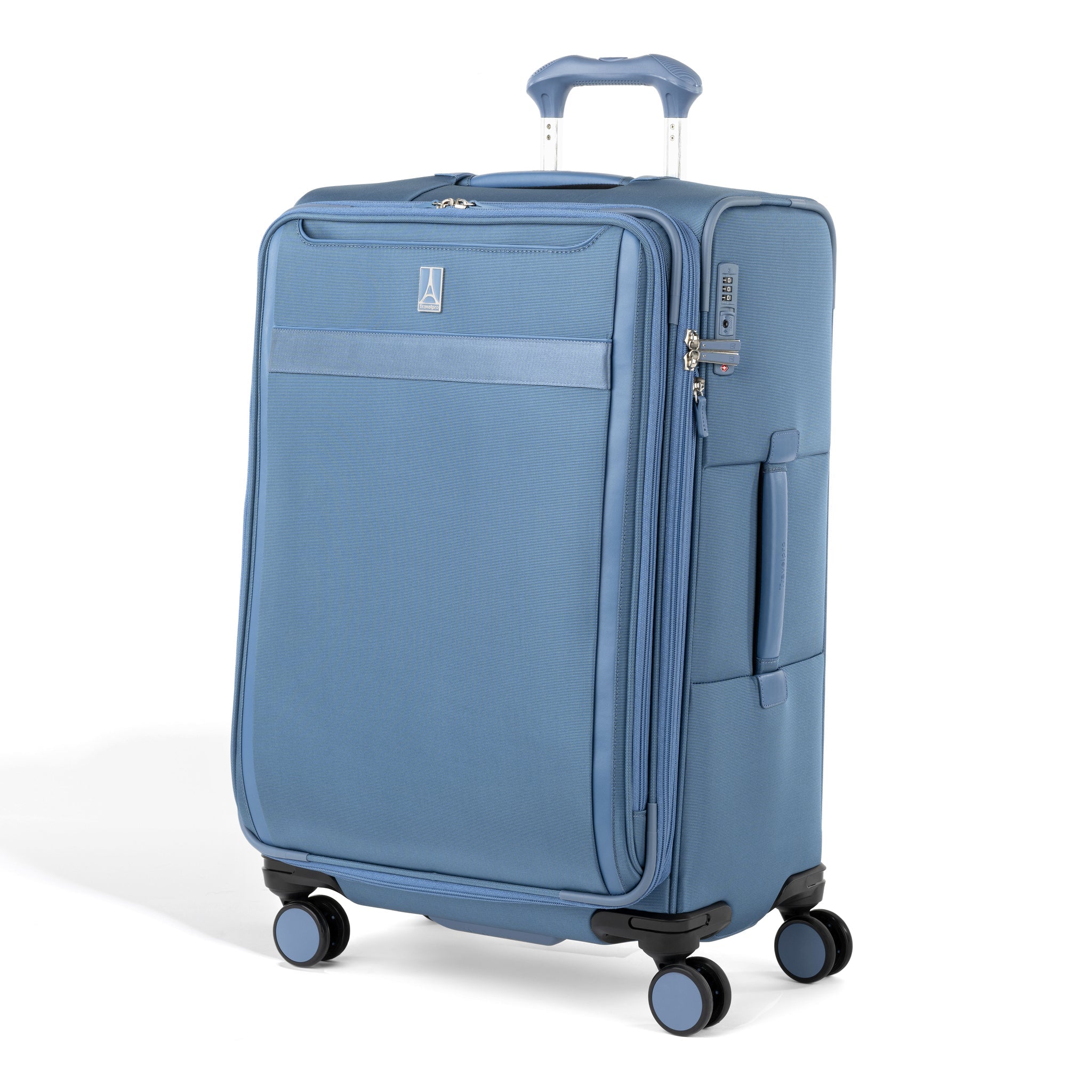 Travelpro VersaPack+ Medium Expandable Spinner Luggage - Perfect for Business Trips & International Travel | Carry-On Check in Suitcase with 360° Wheels