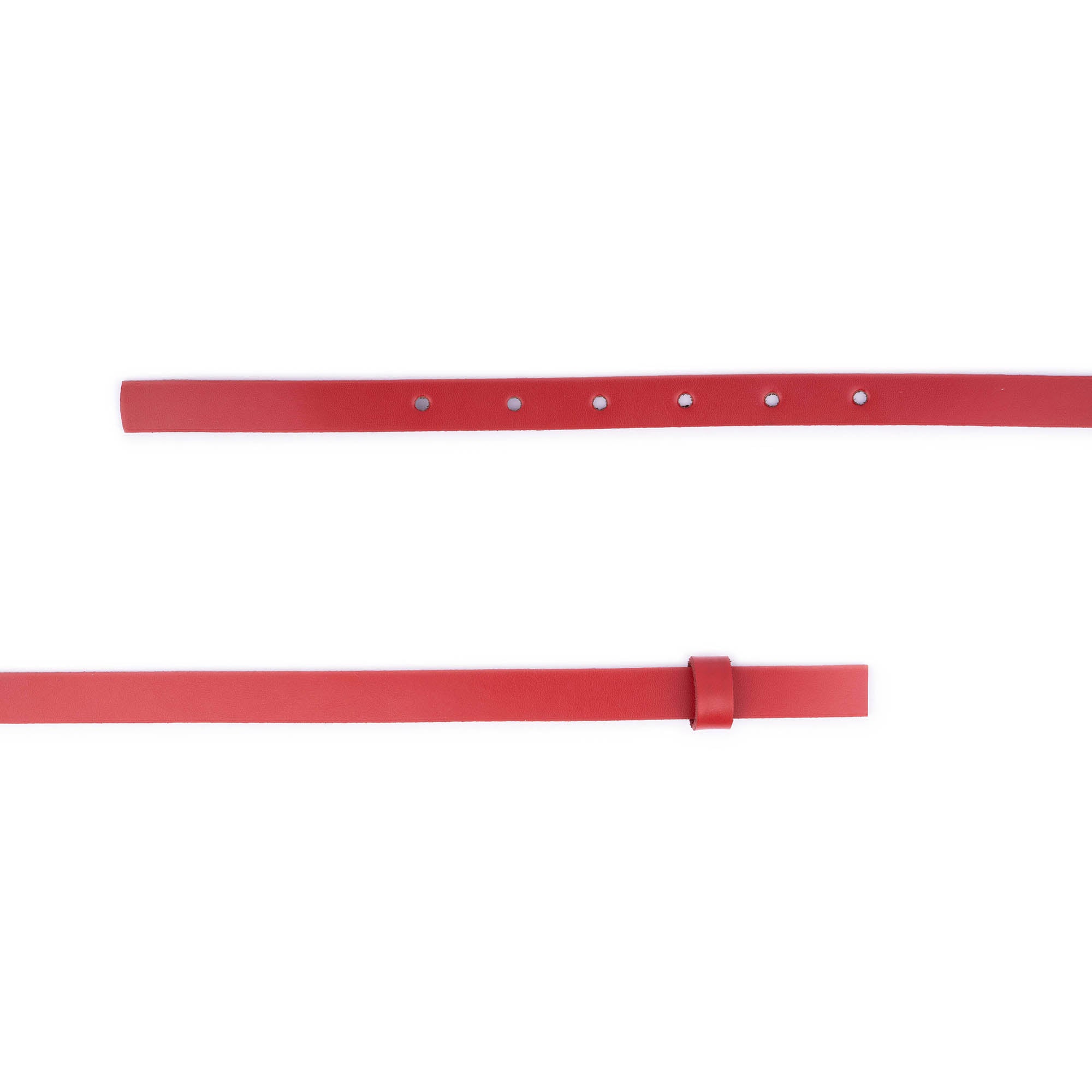 1.5cm Genuine Red Leather Replacement Belt Strap for YSL Buckles - Women's Fashion Accessory for Handbags, Purses & Waist Belts