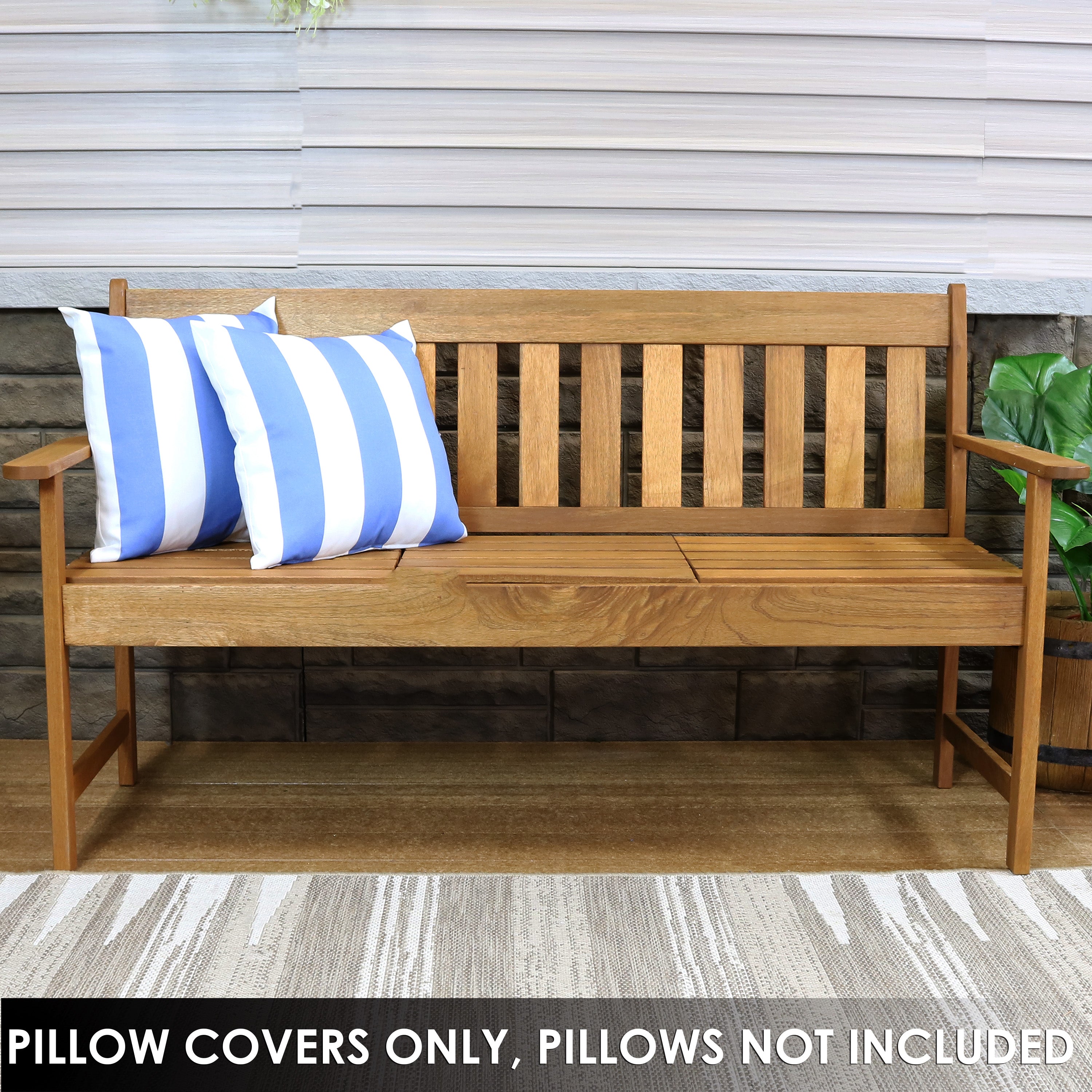Stylish Sunnydaze Indoor & Outdoor Decorative Throw Pillow Covers - Perfect for Patio, Living Room & Bedroom Decor