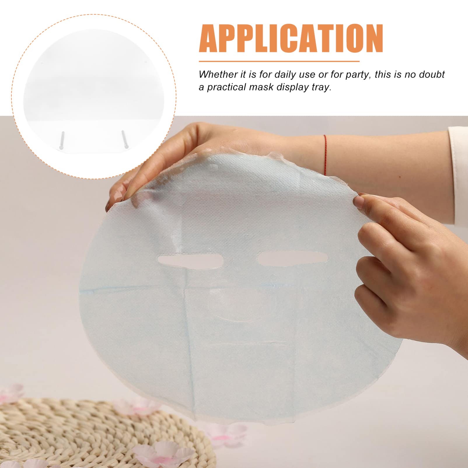 Zerodeko Clear Acrylic Mask Display Stand - Transparent Face Mask Holder & Organizer for Retail Stores, Pharmacies, and Home Desktop Organization - Perfect for PPE Storage and Display