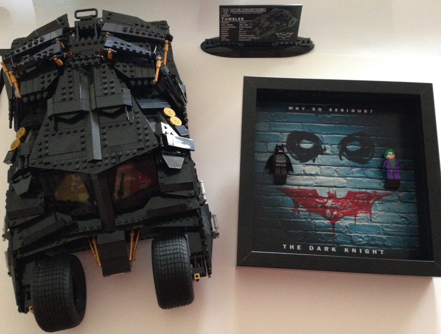 Exclusive Lego® Batman The Dark Knight Minifigure Display Frame - Perfect for Collectors & Home Decor