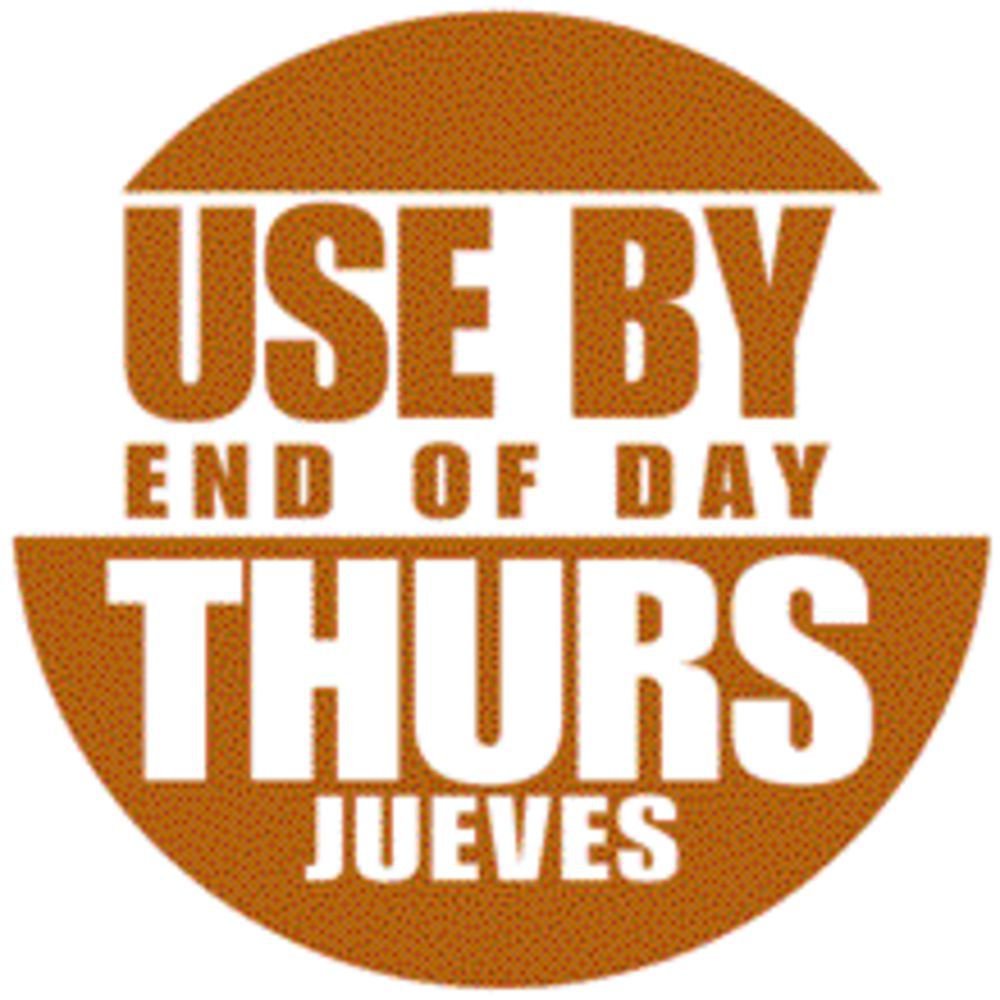 Thursday Food Rotation Labels - 3/4