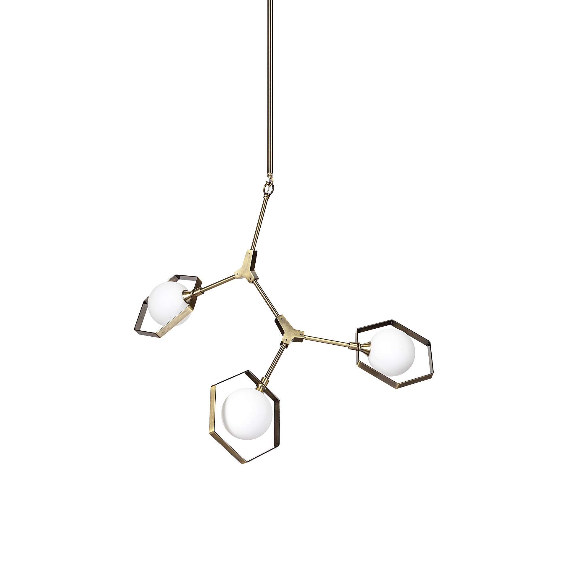 Mercana Furniture & Decor 68591-Desousa II Gold Chandelier - Modern Ceiling Light Fixture for Dining Room, Living Room & Bedroom Decor