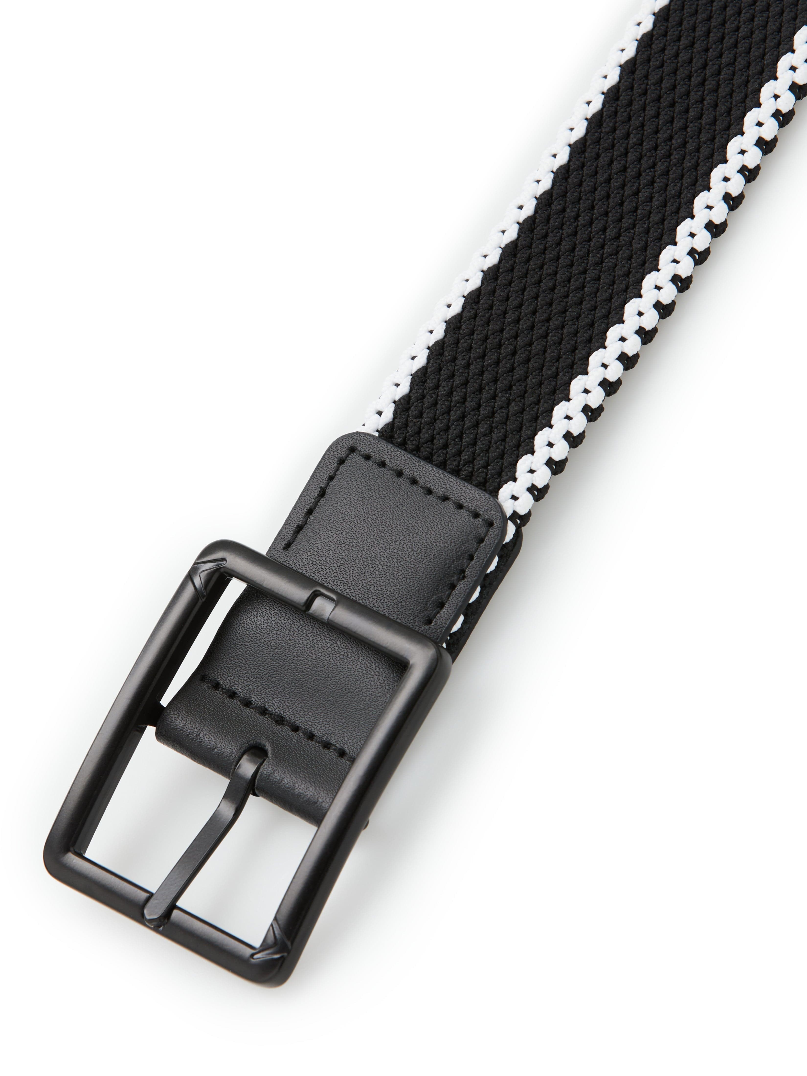 Men's Striped Stretch Belt - Adjustable & Comfortable Waistband for Casual & Business Wear | Perfect for Jeans, Chinos & Office Pants | Durable & Stylish Accessory
