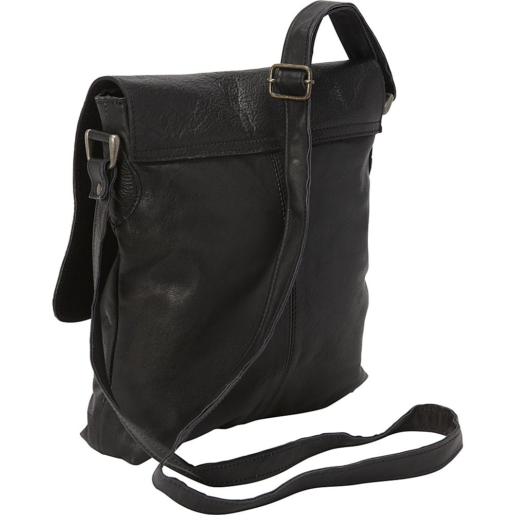 Premium Sharo Leather Messenger Bag for Men & Women - Stylish & Durable Crossbody Bag (Black) - Perfect for Work, Travel & Everyday Use