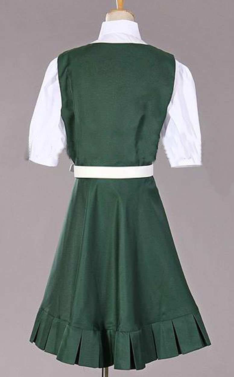 Sonia Nevermind Anime Cosplay Costume - Green Halloween Dress for Danganronpa Fans | Perfect for Cosplay Events, Halloween Parties, and Anime Conventions