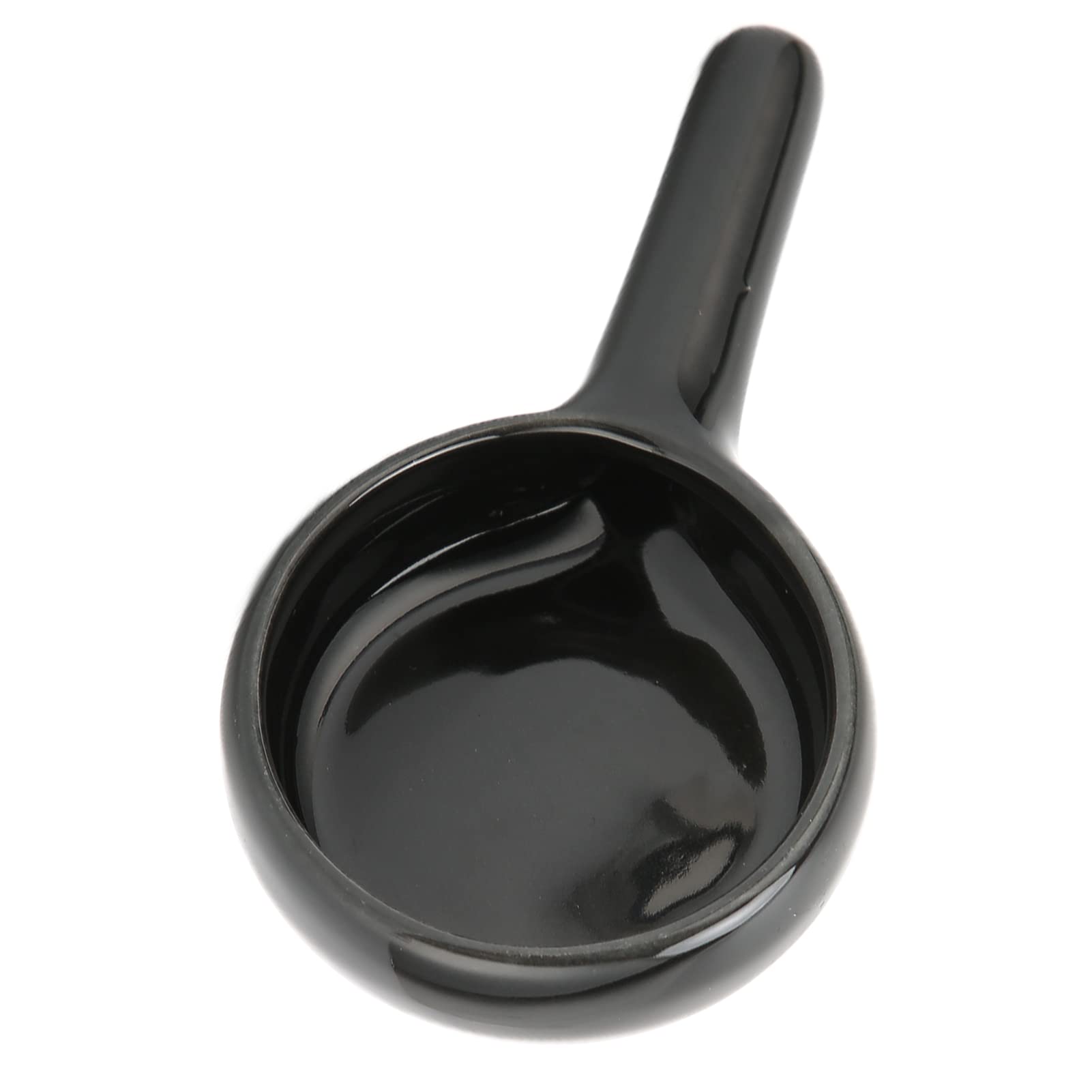 Ceramic Candle Spoon Tray Holder - Black Tealight Candle Holders for Home Decor, Bedroom, Wax Warmer & Incense | Elegant Tea Light Holders for Romantic Ambiance, Spa Relaxation & Dinner Parties