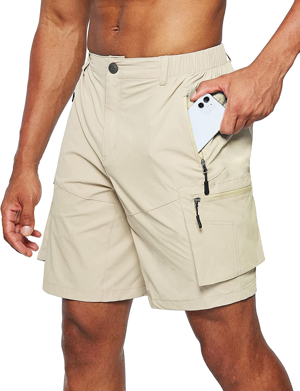 **Men's Breathable Hiking Shorts - Lightweight Quick-Dry Outdoor Shorts for Camping, Running & Travel**