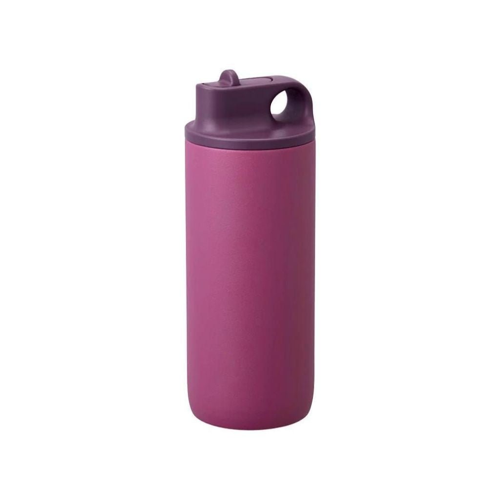 Kinto Active Tumbler Sports Water Bottle 600ml - Insulated Stainless Steel Vacuum Flask for Gym, Hiking & Travel - Leakproof & Sweatproof Design - Ash Pink