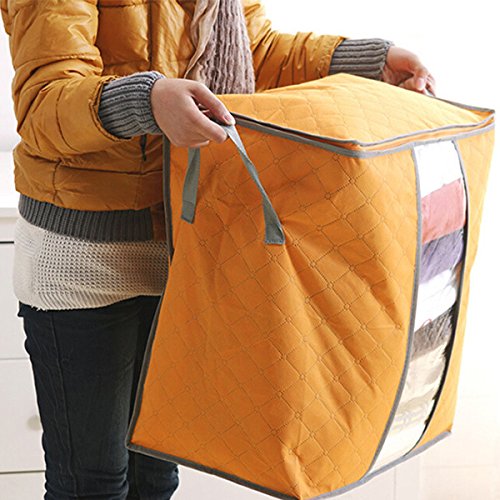 Cabilock 6-Pack Vacuum Storage Bags for Clothes, Blankets & Bedding - Space Saving Organizer for Seasonal Wardrobe, Travel & Home Storage (Small Size)