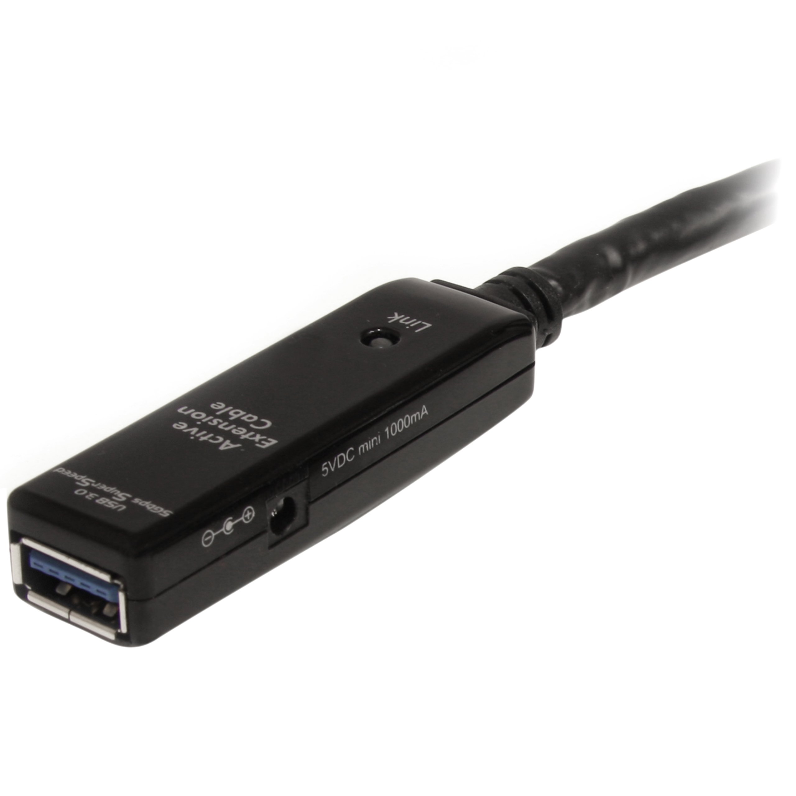 StarTech.com 32.8ft USB 3.0 Active Extension Cable with AC Power Adapter - Shielded Male to Female USB 3.1 Gen 1 Type A (5Gbps) Extender (USB3AAEXT10M) - Ideal for Home Office, Gaming Setup & Long-Distance Device Connections