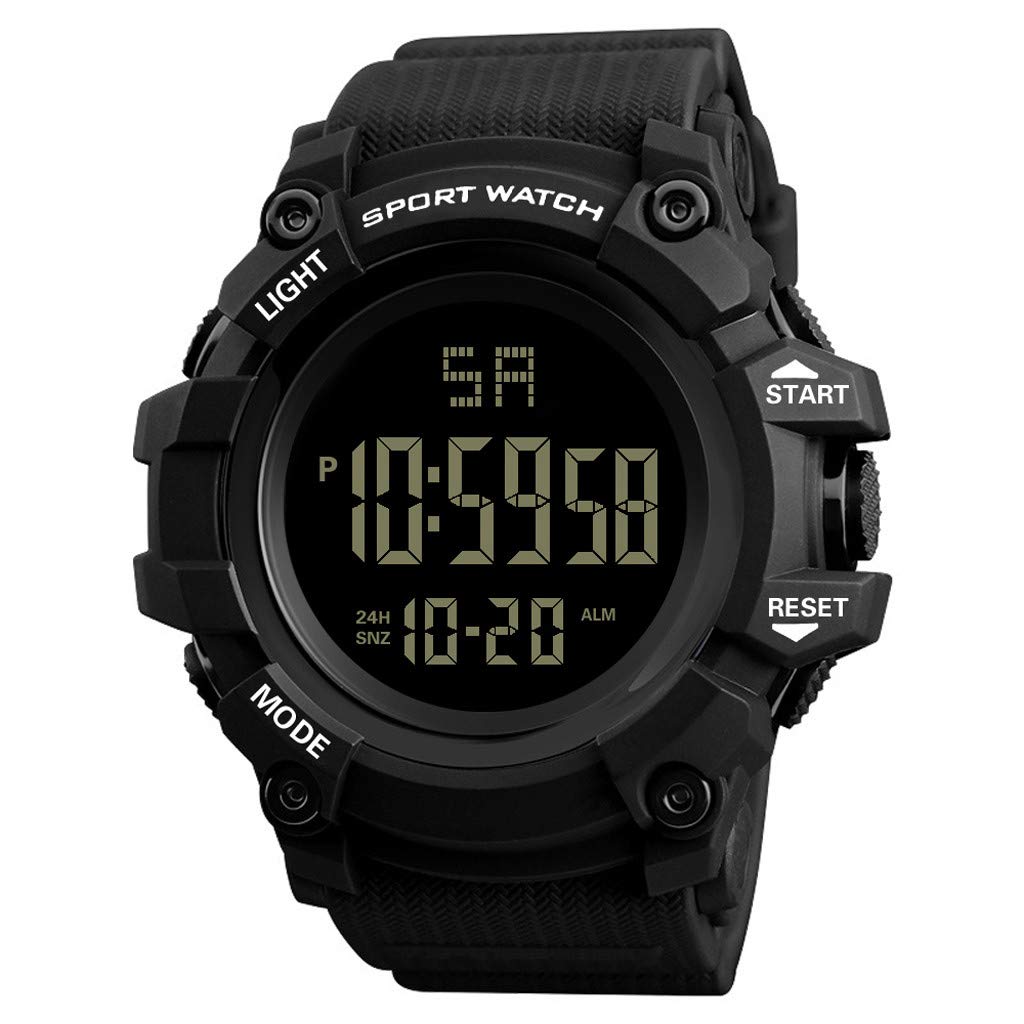 Waterproof LED Sports Watch for Men - Military Grade Analog Digital Luxury Watch - Durable Outdoor Watch for Running, Hiking & Adventure Activities