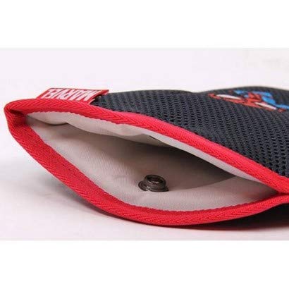 Spider-Man Black Kids Car Seat Belt Cover - Soft Marble Hero Safety Protector for Toddlers & Infants - Perfect for Cars, Strollers, and Travel Accessories