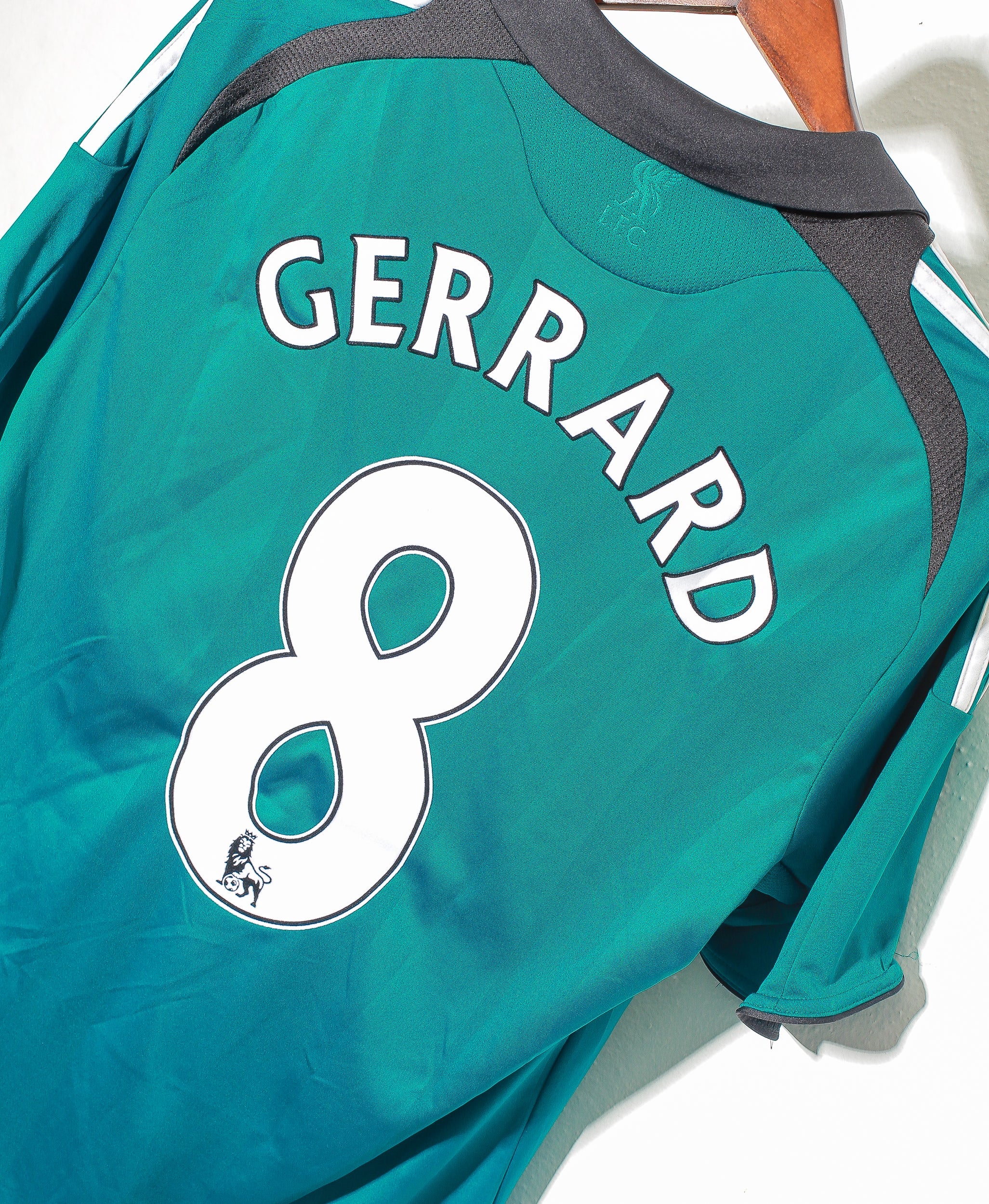 2008 Liverpool FC Third Jersey #8 Steven Gerrard Men's Soccer Shirt - Perfect for Match Days & Fan Collections