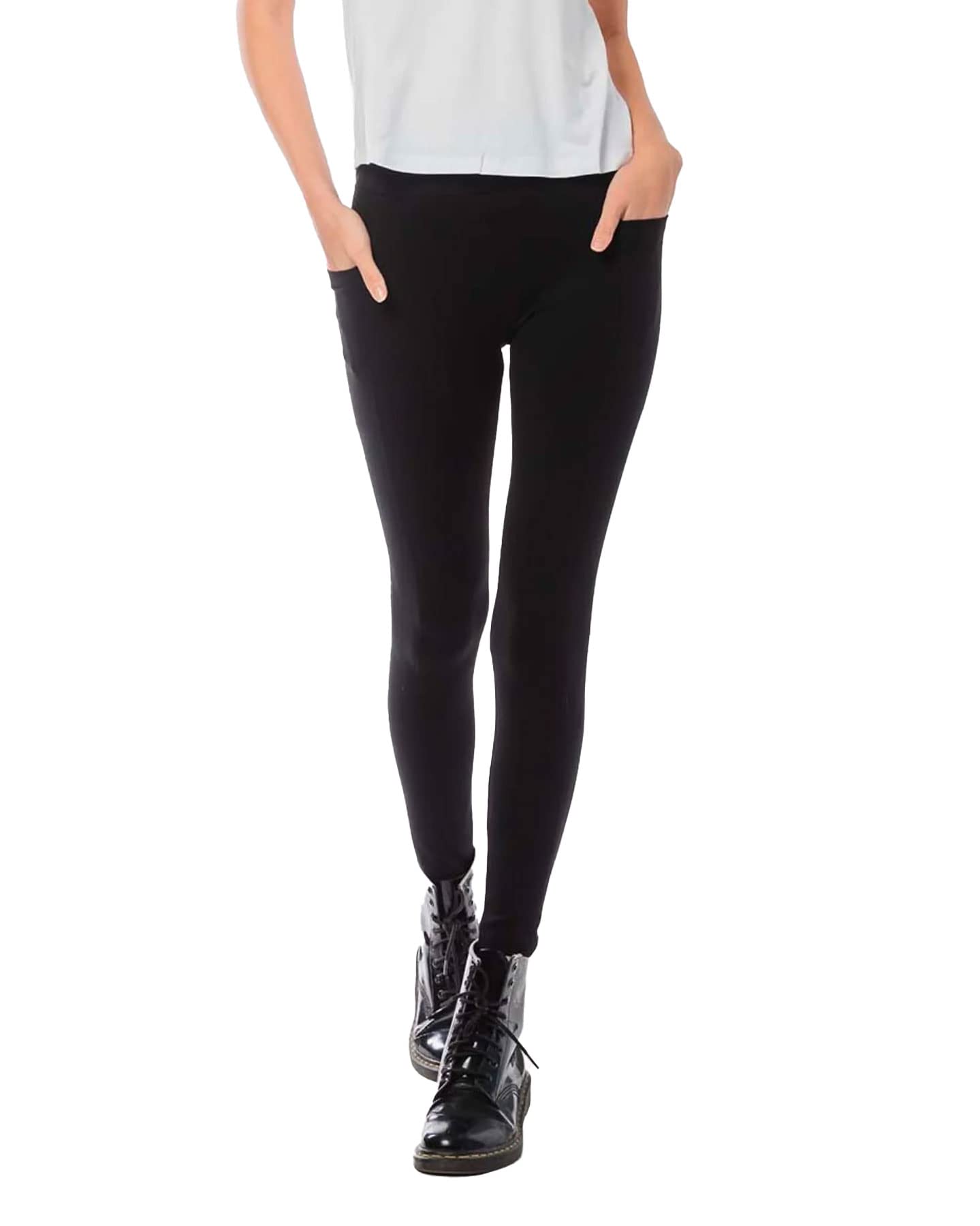 NxTSTOP Petite Women's Skinny Pant Travel Leggings with 5 Pockets - Comfortable Stretch Pants for Travel, Office & Casual Wear - Perfect for Airplane Trips, Business Meetings & Everyday Outfits