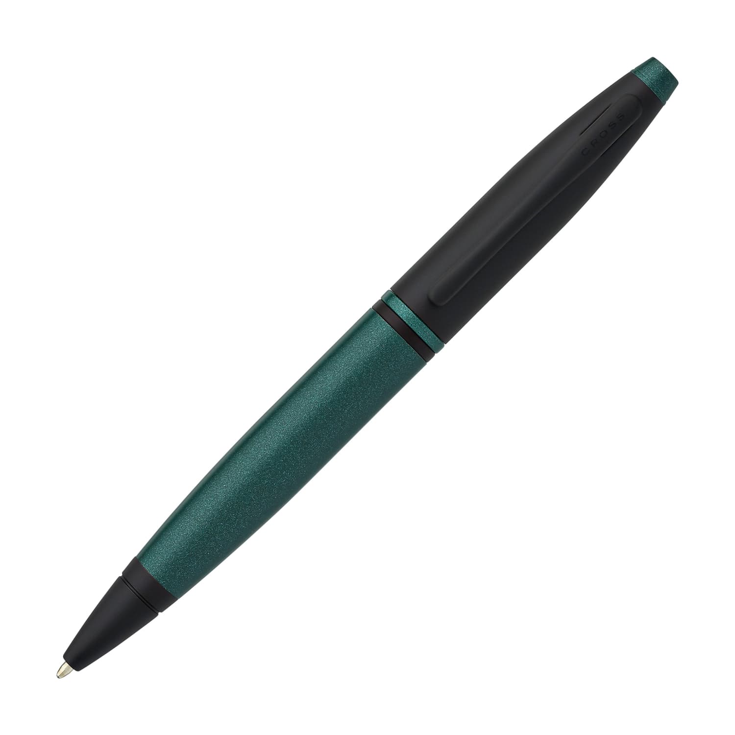 Premium Cross Calais Matte Green Lacquer Ballpoint Pen with Black Trim - Elegant Writing Instrument for Office, Business Gifts & Everyday Use