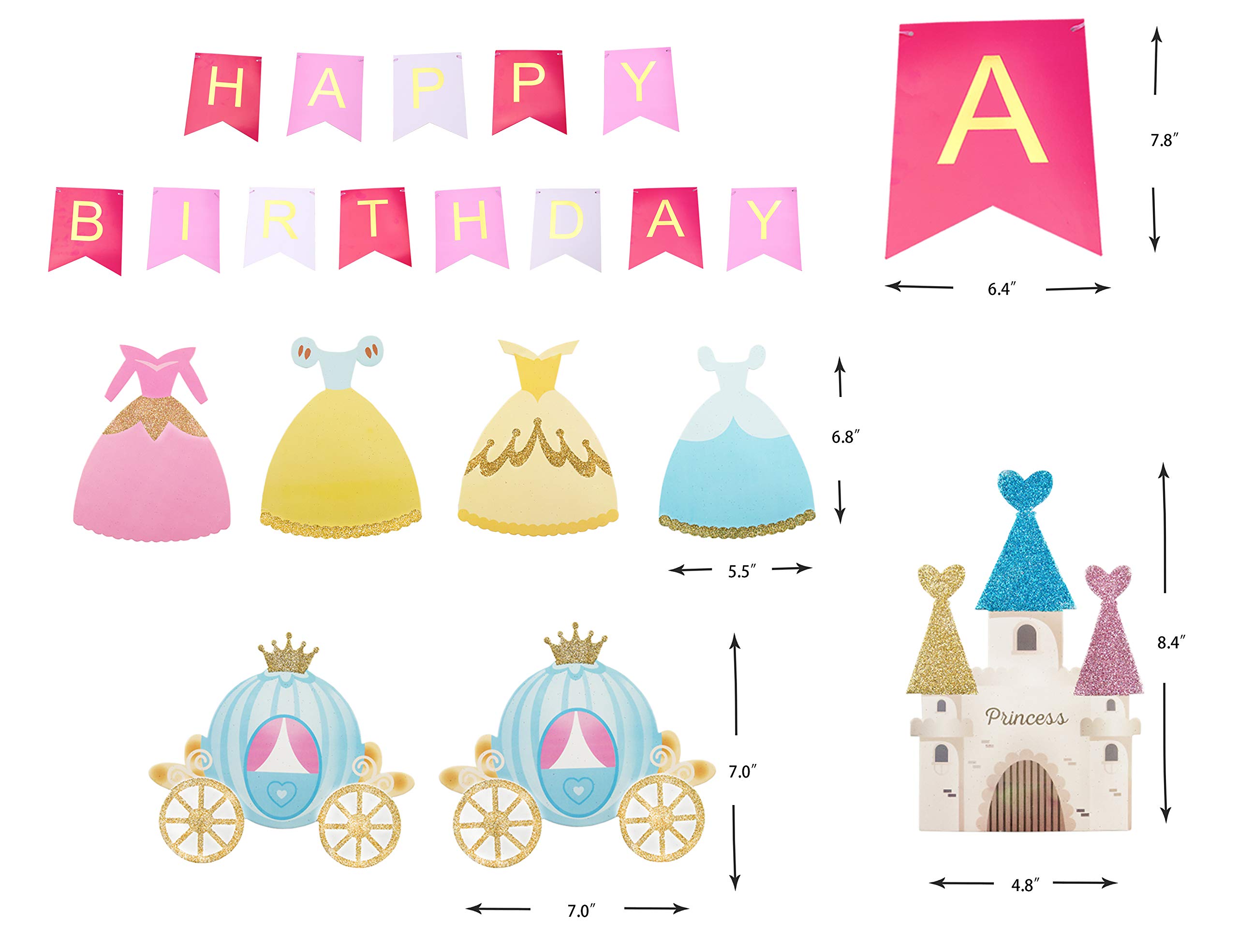 Fairy Birthday Banner - Floral Fairy Girls Birthday Party Decorations, Christmas Gifts & Garden Fairy Home Decor - Perfect for Fairy-Themed Parties, Baby Showers & Magical Celebrations
