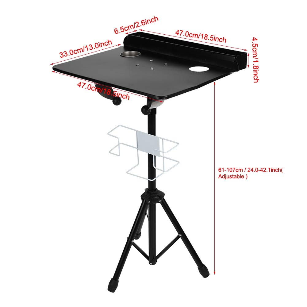 Professional Lightweight Portable Detachable Tattoo Desk - Adjustable Tattoo Artist Table for Salon & Studio - Perfect for Tattoo Supplies Organization & Client Comfort