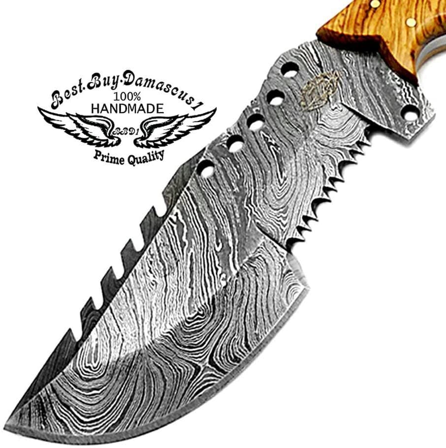 Premium Damascus Steel Hunting Knife - 9.5