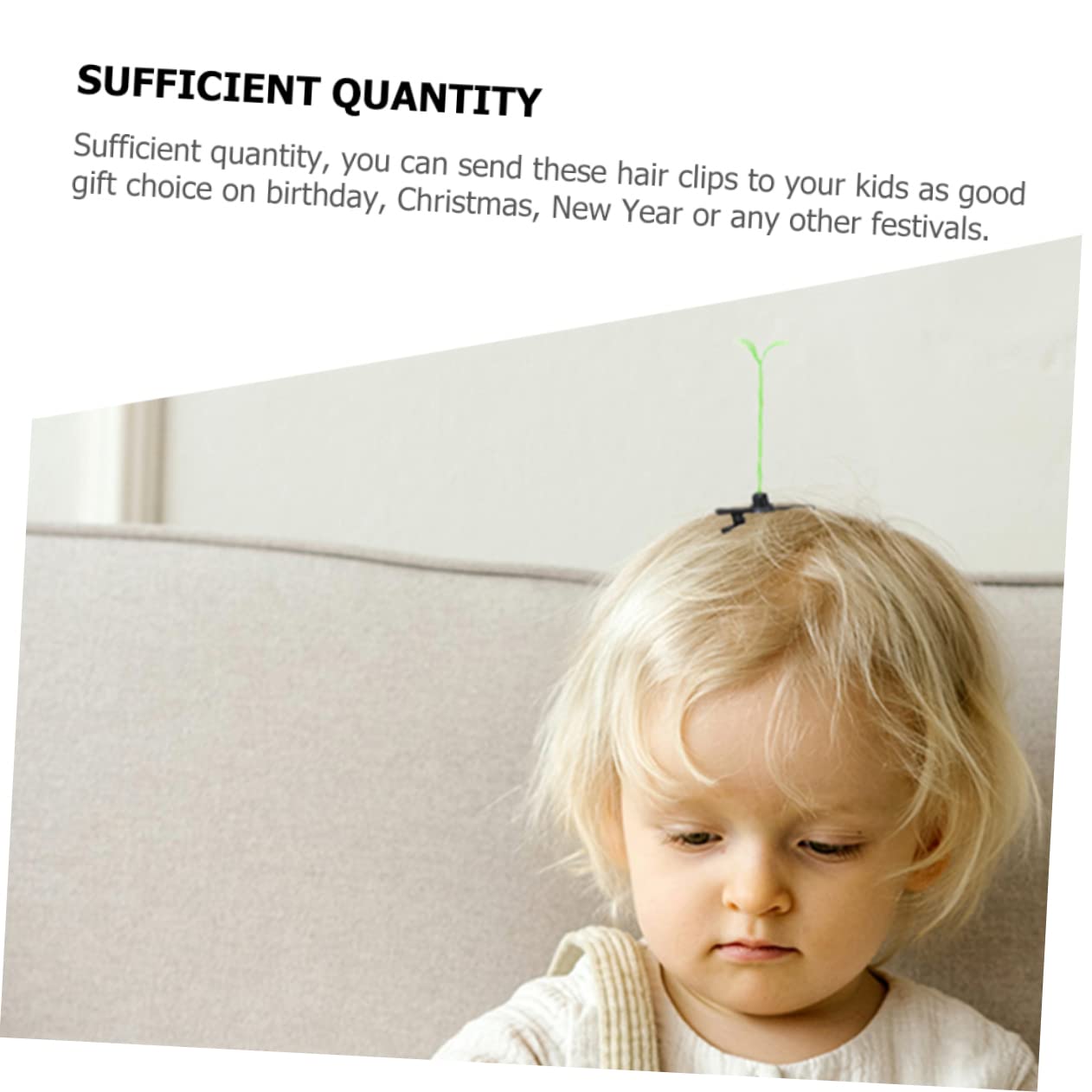 50pcs Bean Sprout Hair Clips for Girls & Boys - Cute Hair Accessories for Kids 8-12 - School & Party Use