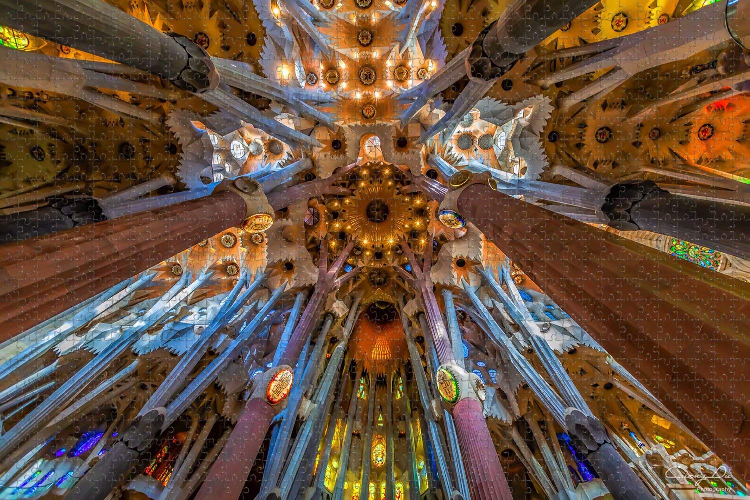 1000-Piece Wooden Jigsaw Puzzle of Sagrada Familia Barcelona Spain - Adult Travel Souvenir & Home Decor Challenge