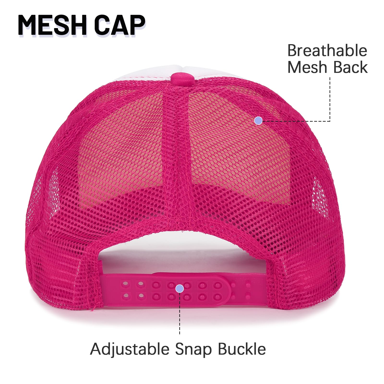 10 Pack Blank Trucker Hats for Sublimation - Adjustable Mesh Baseball Caps for Men & Women - Bulk Customizable Hats for Sports, Outdoor Activities & Promotional Events
