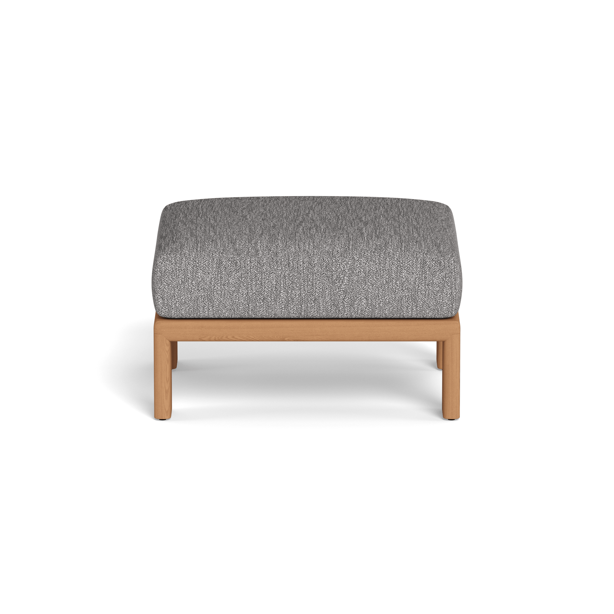 Palm Beach Teak Ottoman - Waterproof & Durable Outdoor Furniture for Patio, Poolside, and Garden Relaxation