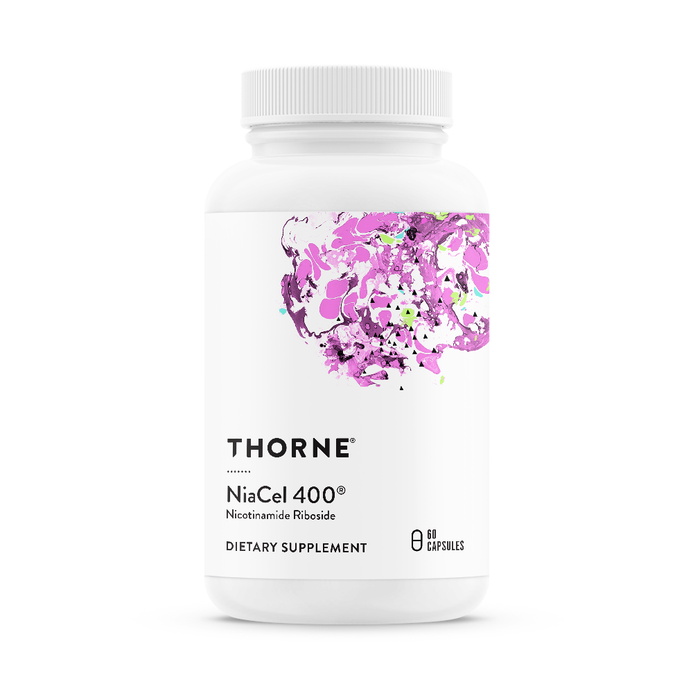Thorne NiaCel 400 (SP654) - Premium NAD+ Booster Supplement for Cellular Energy & Anti-Aging - Supports Metabolism & Brain Function - Ideal for Athletes, Biohackers & Healthy Aging