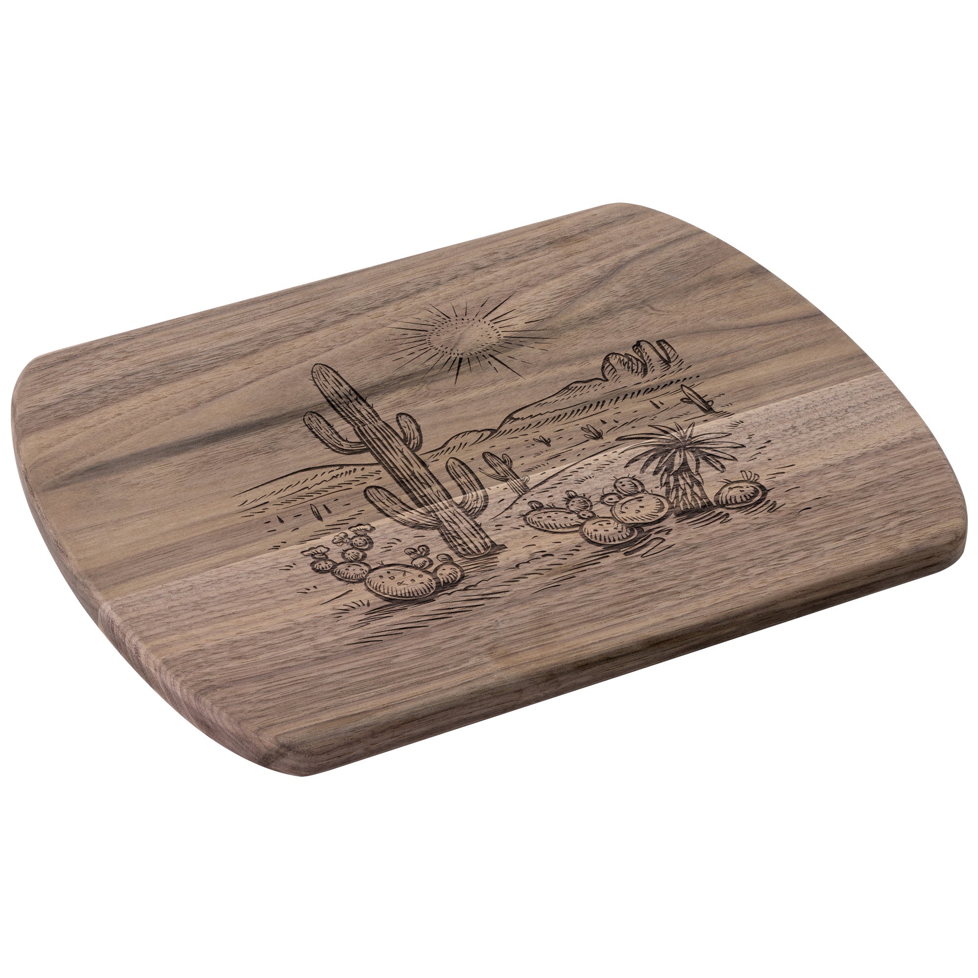 Premium Maple Wood Cutting Board with Walnut Wood Serving Board - 2 Sizes for Chopping, Serving & Entertaining - Perfect for Kitchen, Dining & Hosting Gifts