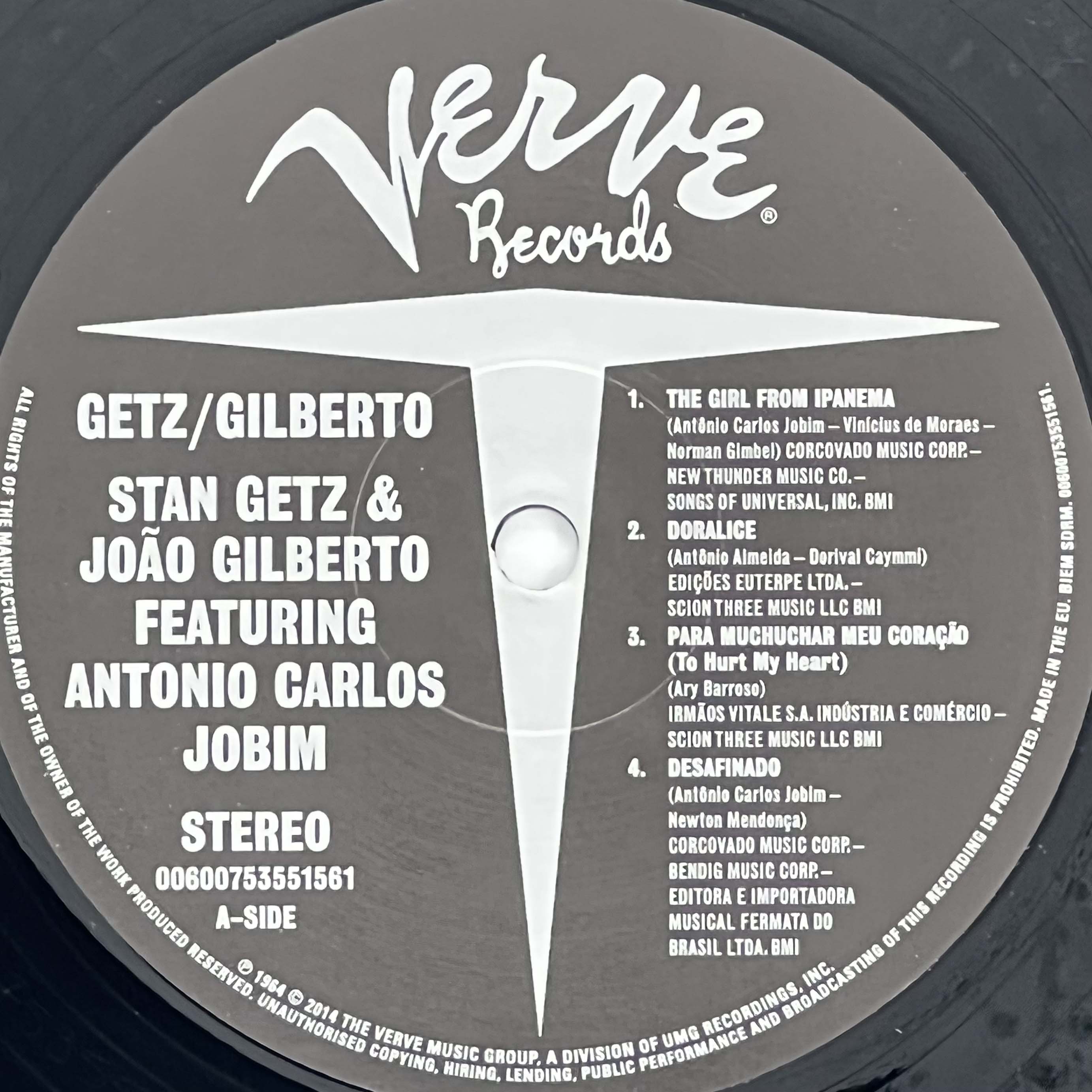 Getz/Gilberto Vinyl Record - Classic Bossa Nova Jazz Album by Stan Getz & João Gilberto - Perfect for Relaxing Evenings & Music Collectors