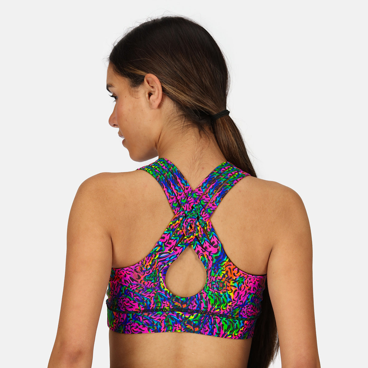 Celestial Cross Back Bra - Women's Comfortable Yoga Sports Bras for Workout & Activewear - Perfect for Yoga, Gym, Running & Fitness Training