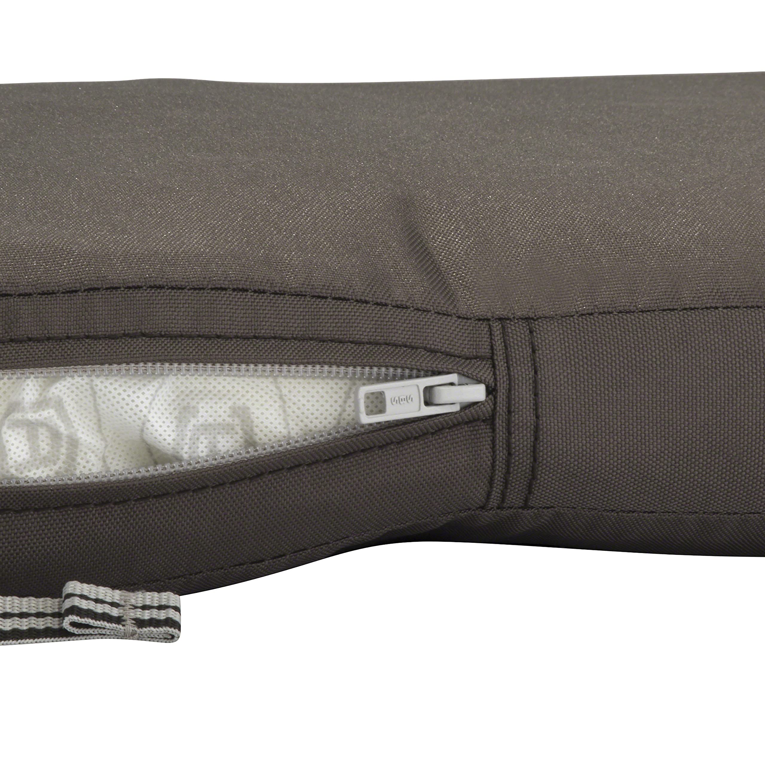Water-Resistant Patio Chair Cushion 18x18 Inch - Dark Taupe for Outdoor Furniture