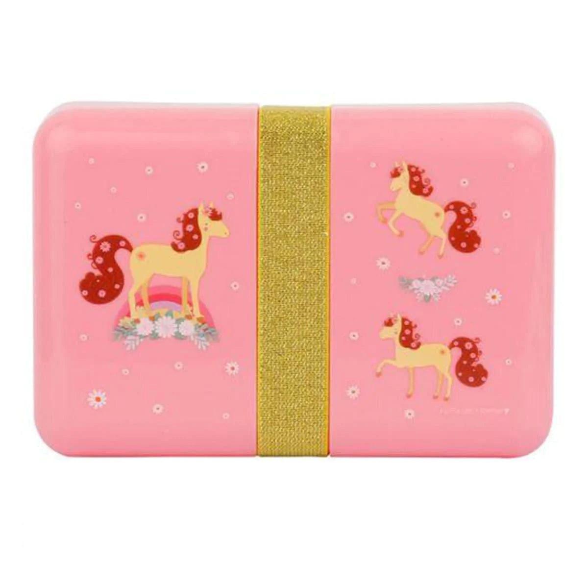 A Little Lovely Company Stainless Steel Lunch Box for Kids - BPA-Free, Leak-Proof & Insulated Food Container for School, Work & Picnics