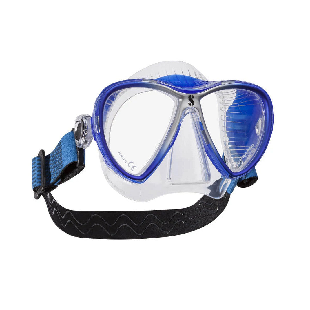 Scubapro Synergy 2 Twin Trufit Clear/Blue Dive Mask - Comfortable Snorkeling & Scuba Diving Gear for Men & Women - Perfect for Ocean Exploration, Coral Reef Adventures & Underwater Photography